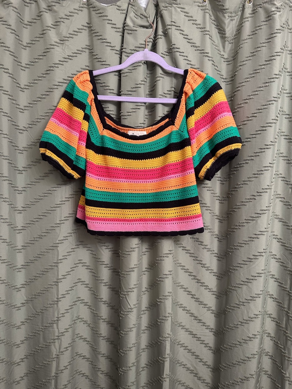 Springfield reconsider boho crochet top size XL
Blouse shirt colorful